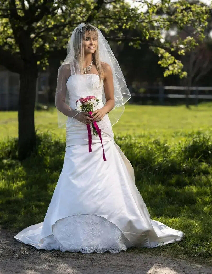 Elara Beaded Lace Mermaid Bridal Gown.
