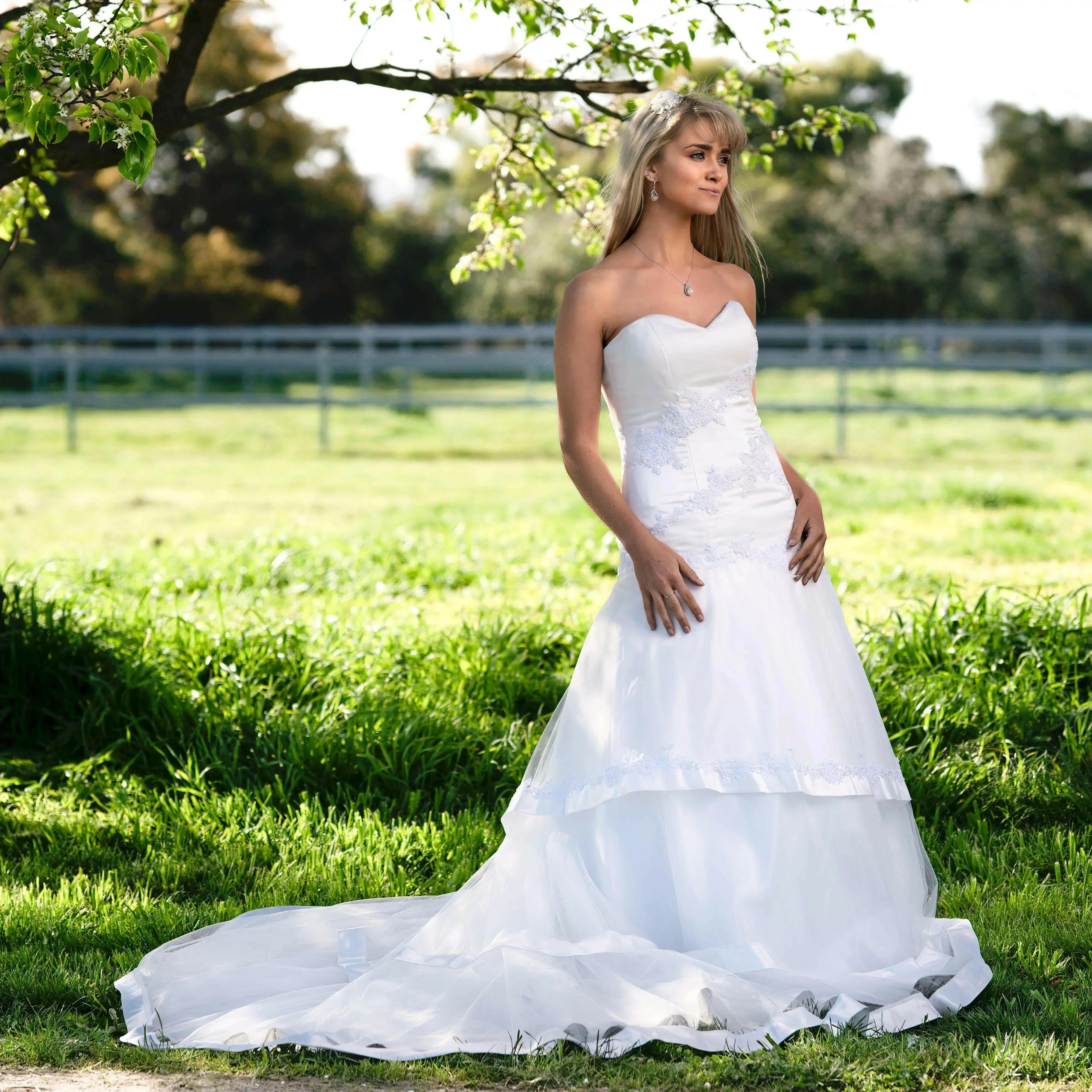Hazel Lace & Tulle Mermaid Gown.