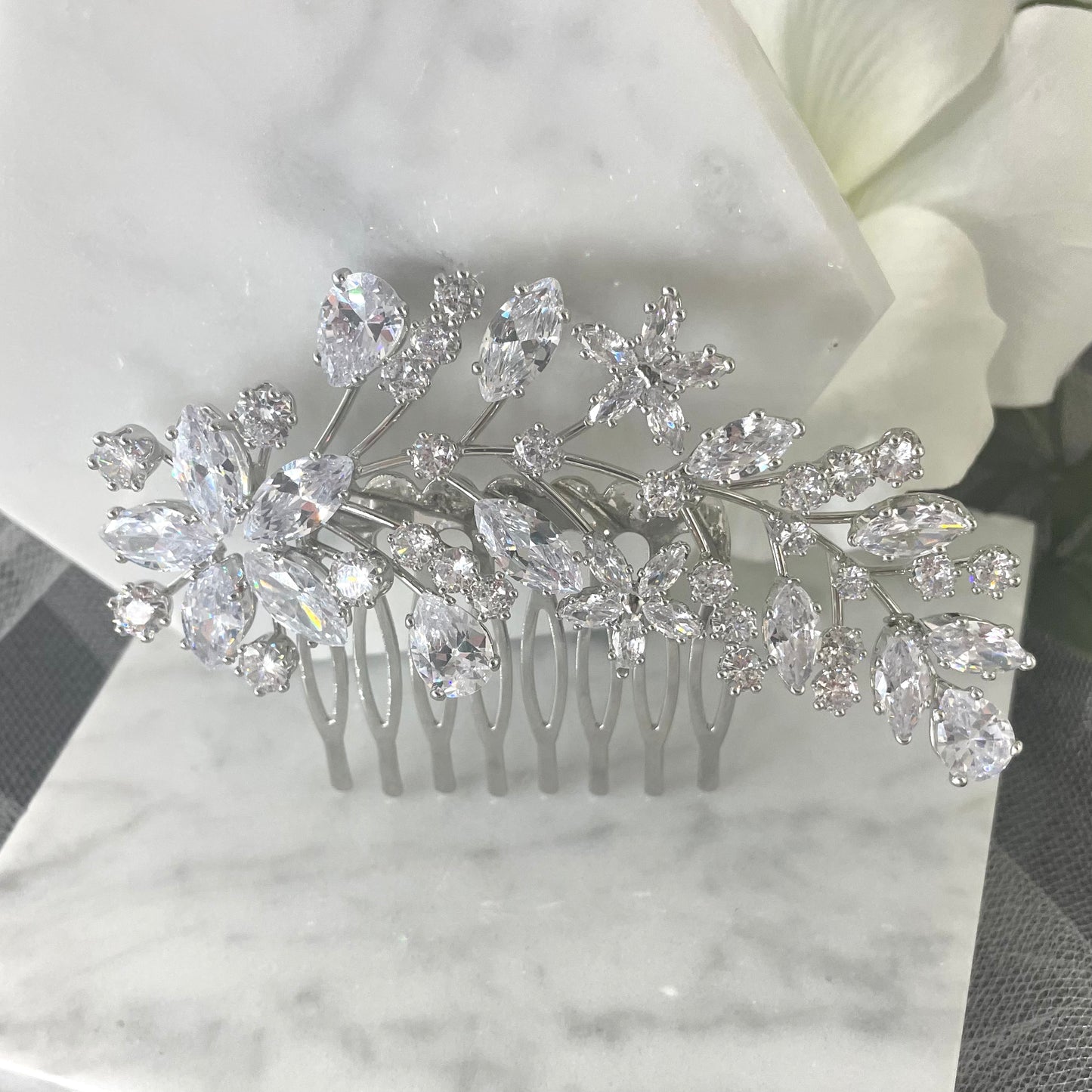 Sally Bridal Wedding Hair Comb Accessory