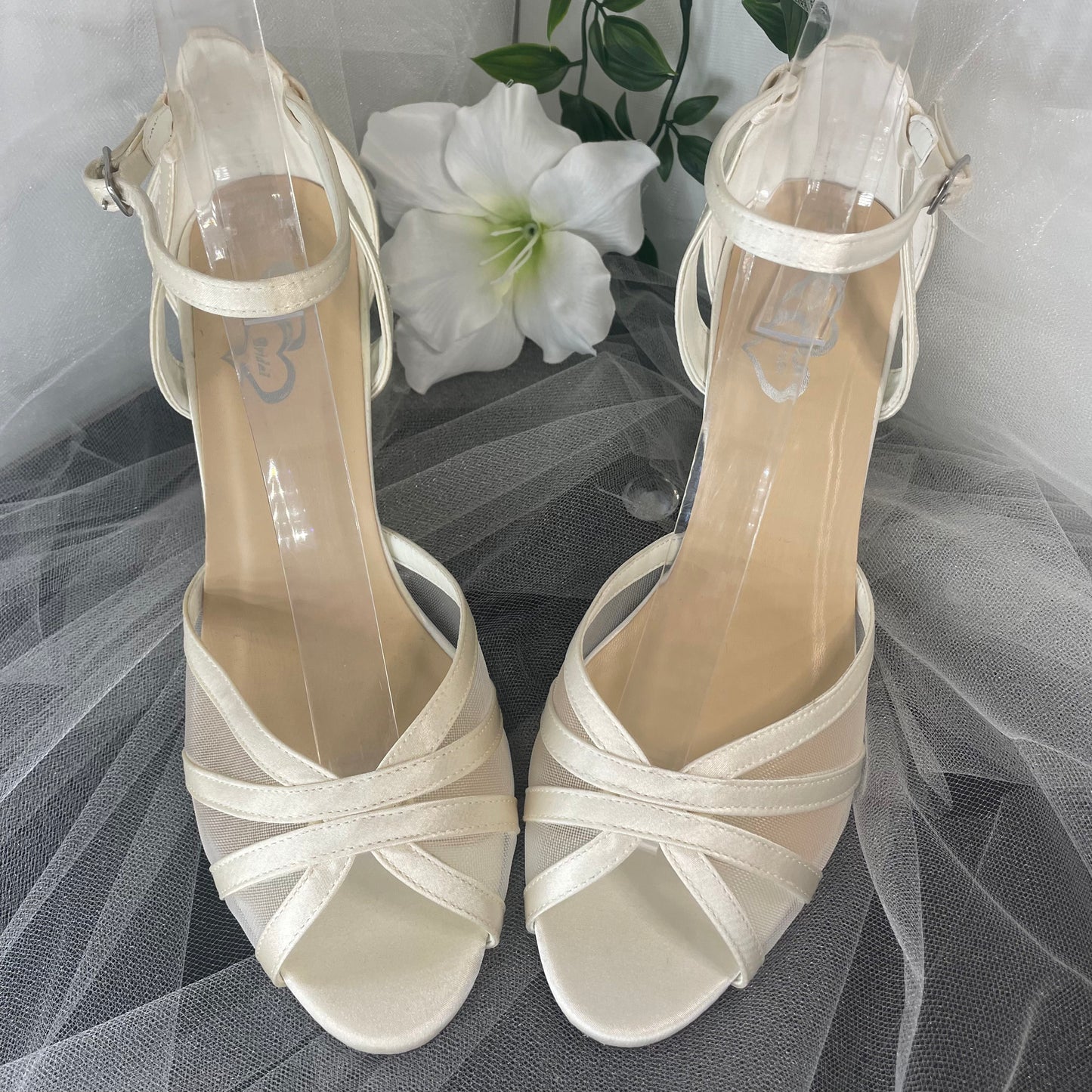 Lauren Open toe heel sandal Wedding Bridal Shoe