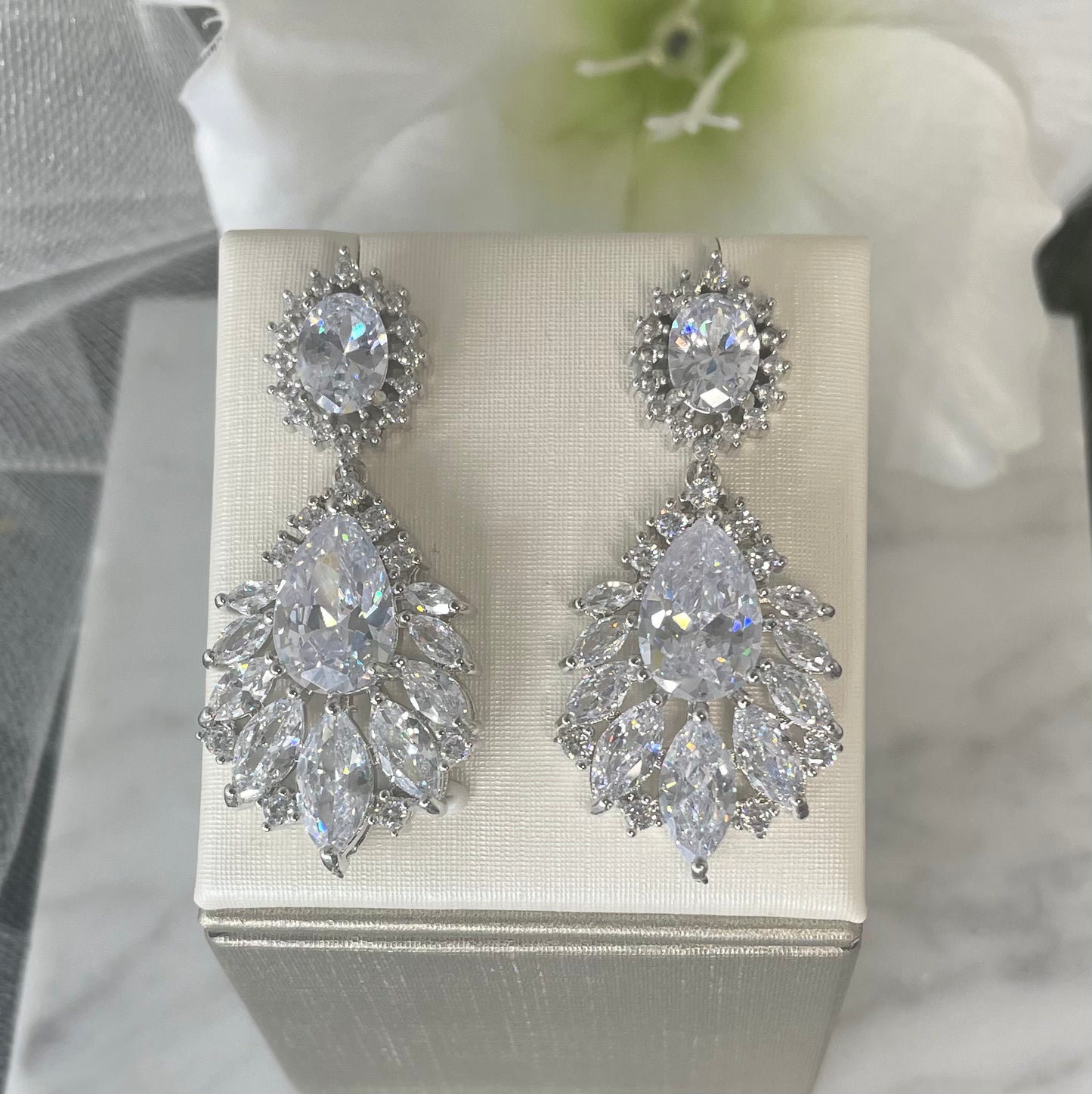 Gemma crystal earrings