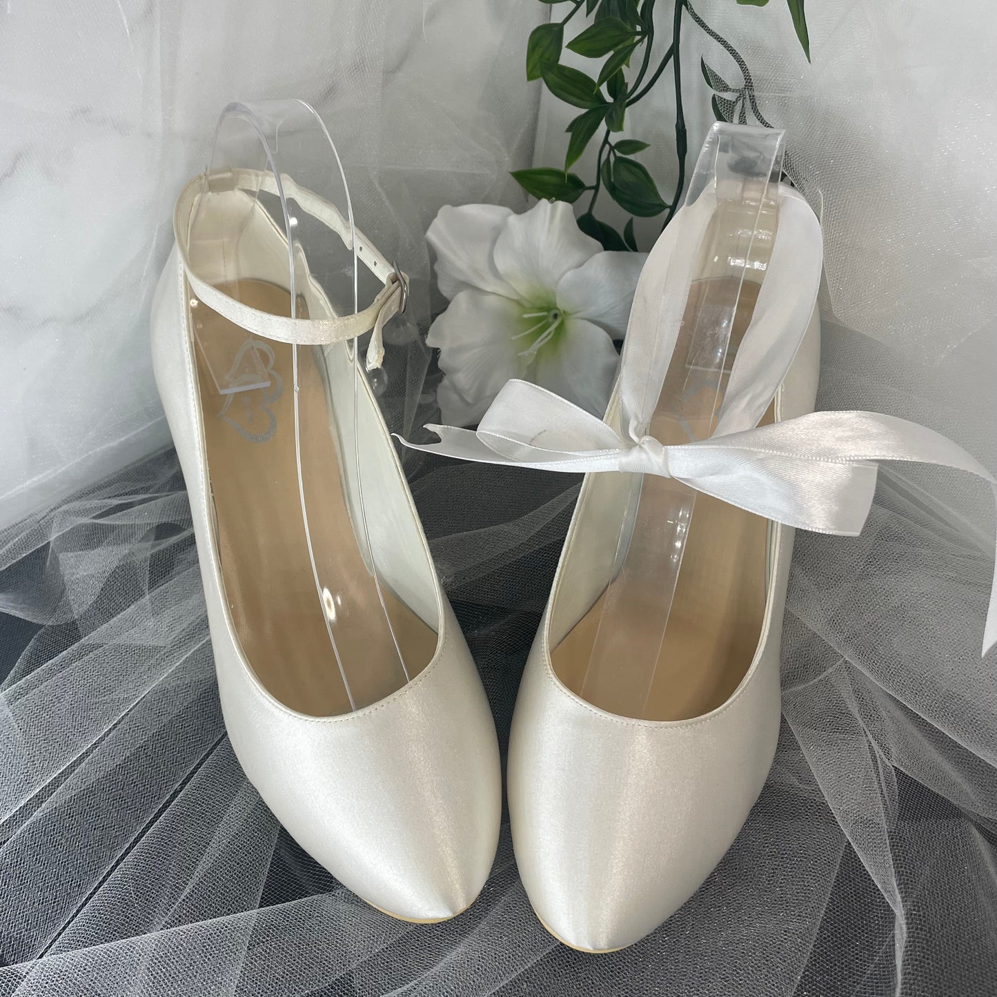 London Ballet Ankle Ribbon Bridal Shoe