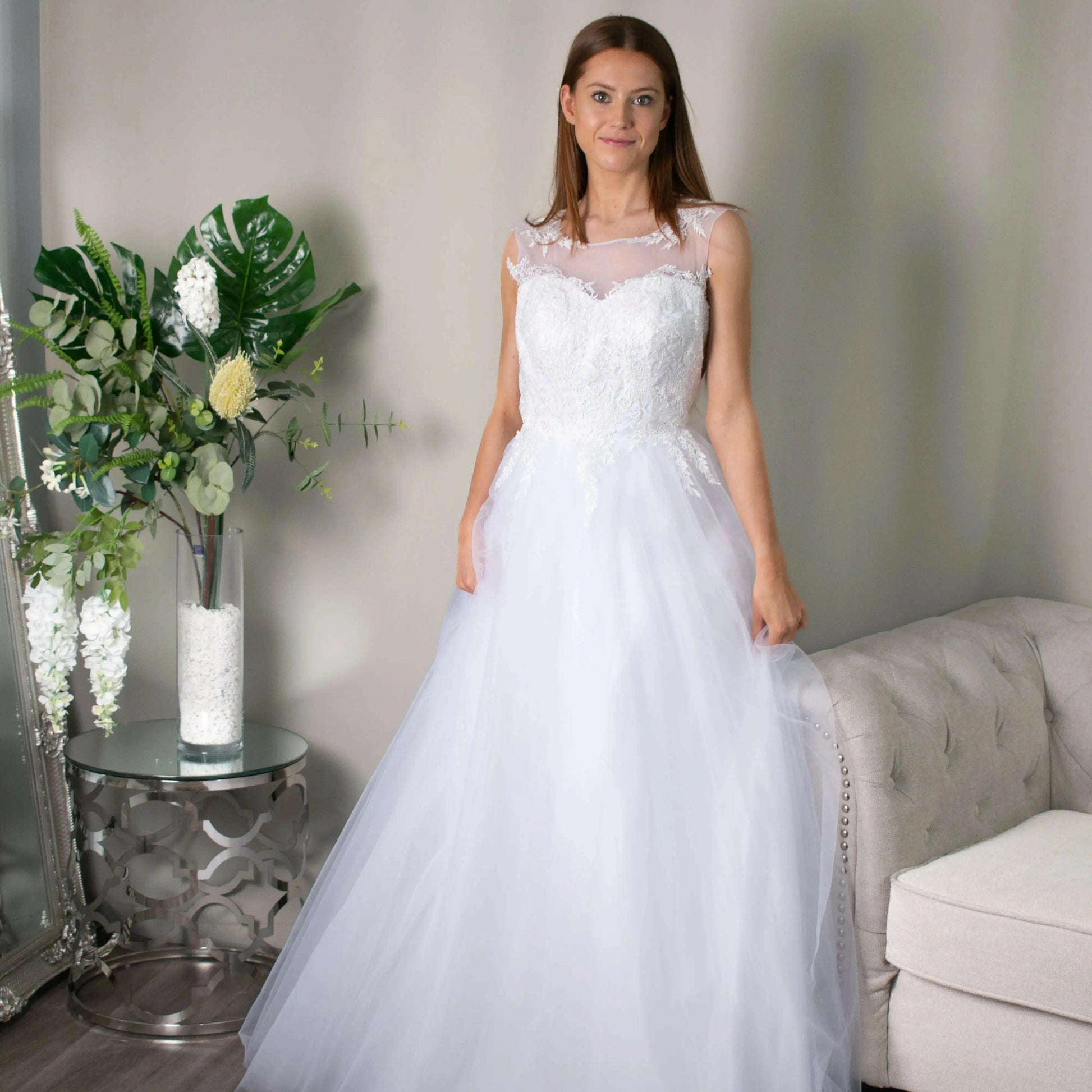 Lace Debs Dresses: Abigail Lace Deb Dress for Debutante Events | Divine Bridal Lace Debs Dresses: Abigail Lace Deb Dress for Debutante Events | Divine Bridal