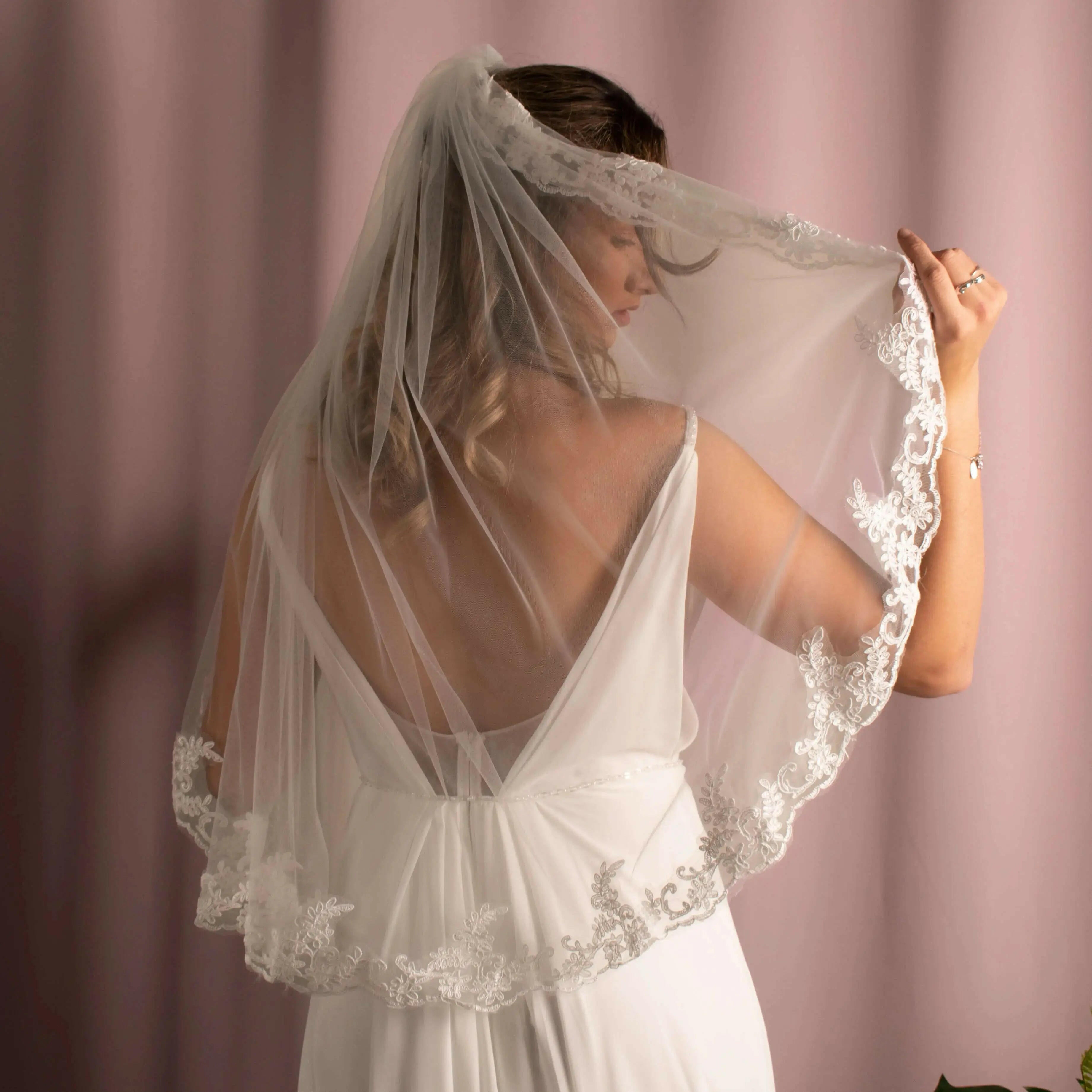 Layla Lace Wedding Veil.