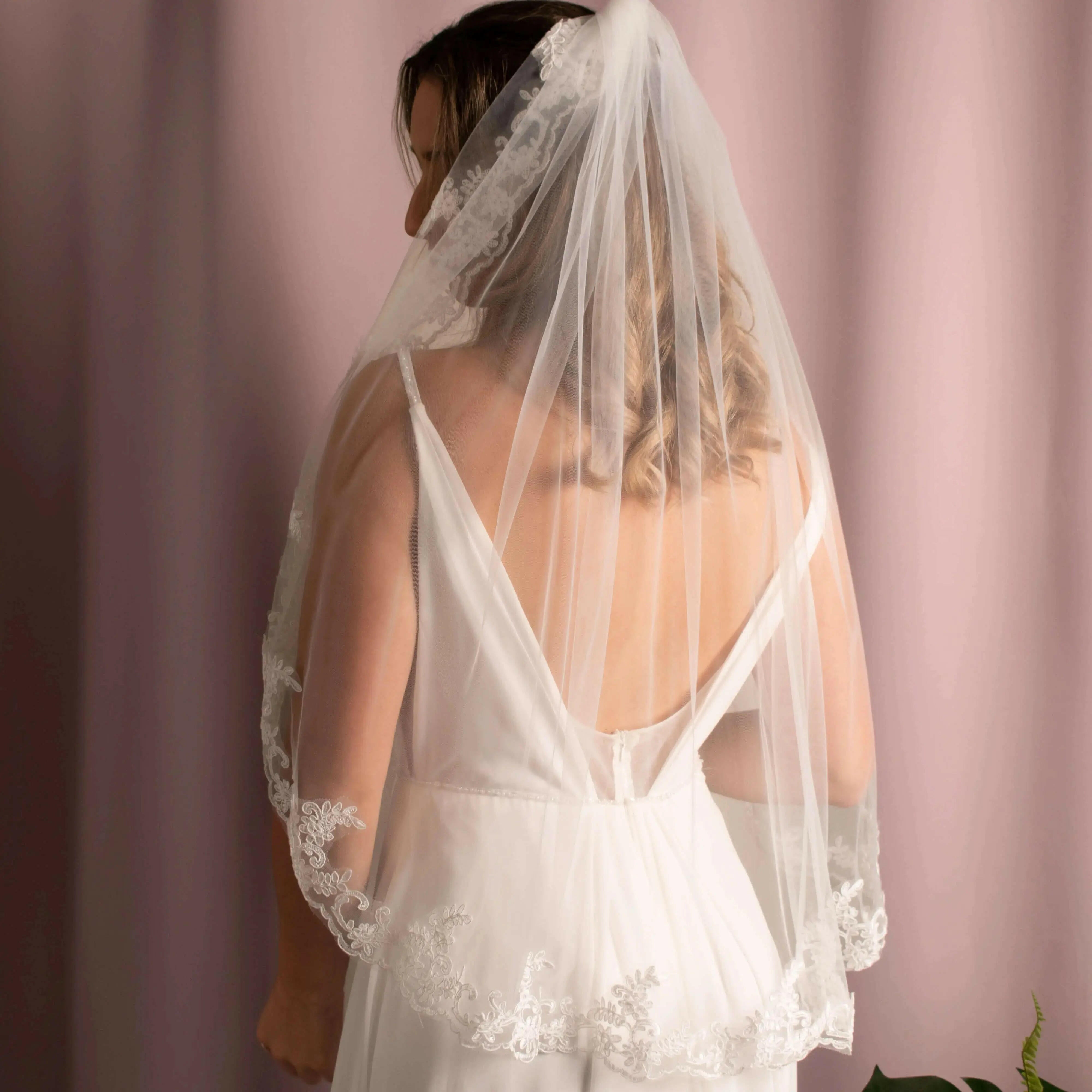 Layla Lace Wedding Veil.