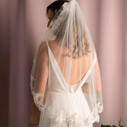 Layla Lace Wedding Veil.