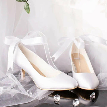 London Ballet Ankle Ribbon Bridal Shoe.