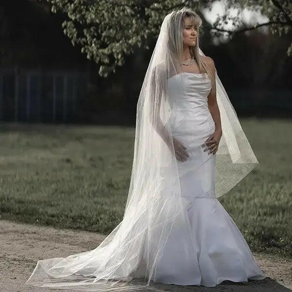 Melody Draped Lace Mermaid Wedding Dress.