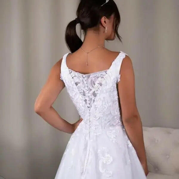 Miranda Debutante Dress: A-line Elegance.