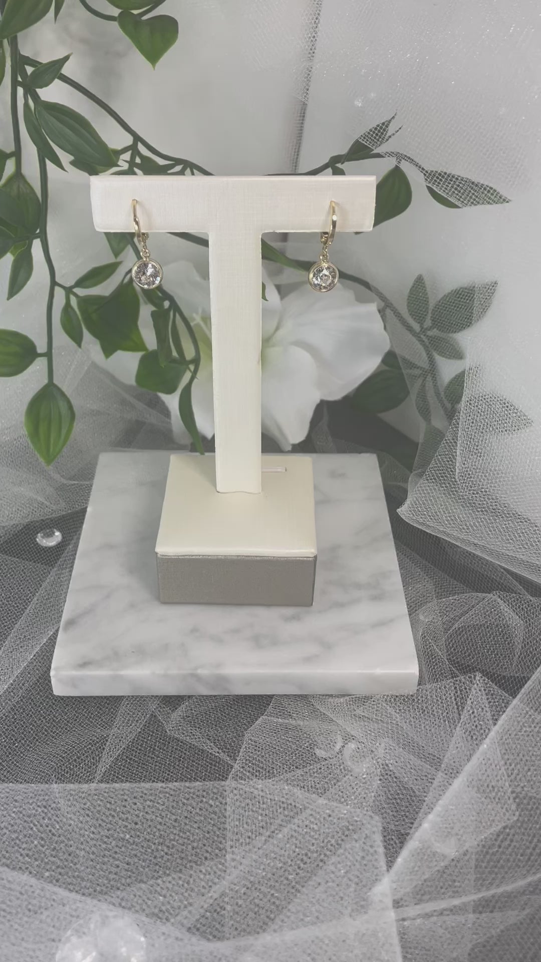 Georgini Gold Bridal Earrings | Exclusive Designer Jewellery.