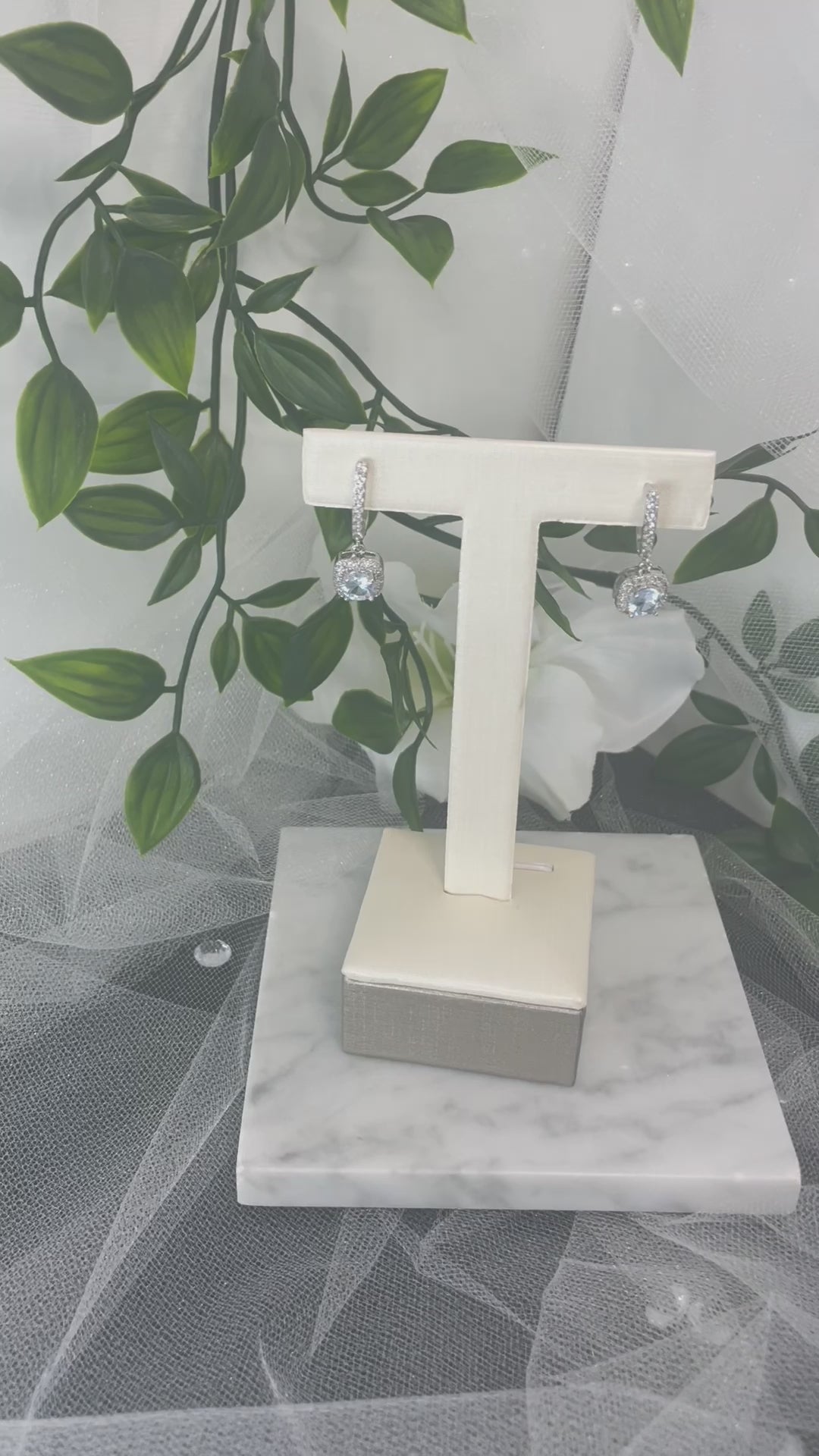 Alana Bridal Crystal Earrings.