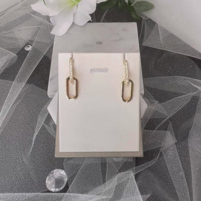 Timeless Elegance: Discover the Allure of Brenda Gold Oval Earrings.
