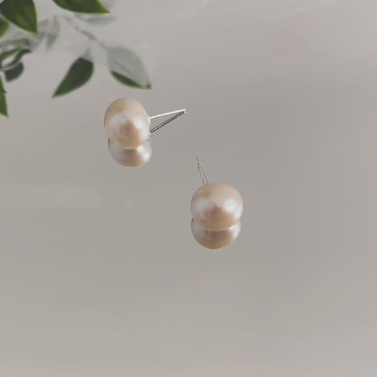 Trendy Baroque Pearl Stud Earrings for Bridal Fashion - Divine Bridal's Lea Collection