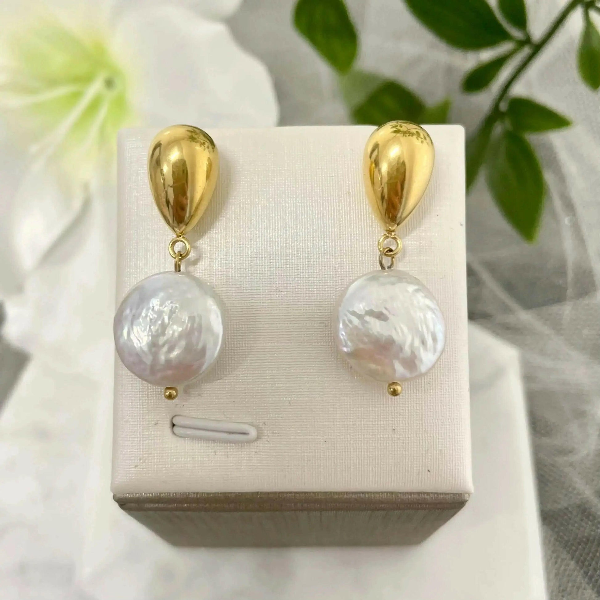 Sally Exquisite Natural Freshwater Pearl Earrings - Trendy Waterproof Jewellery.