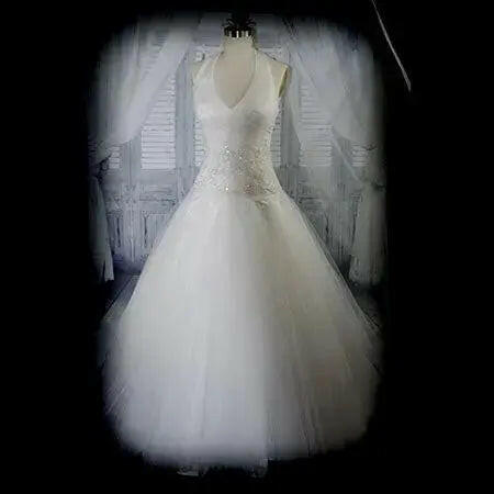 Starr Halter Neck Wedding Dress – Grand Clearance Sale.
