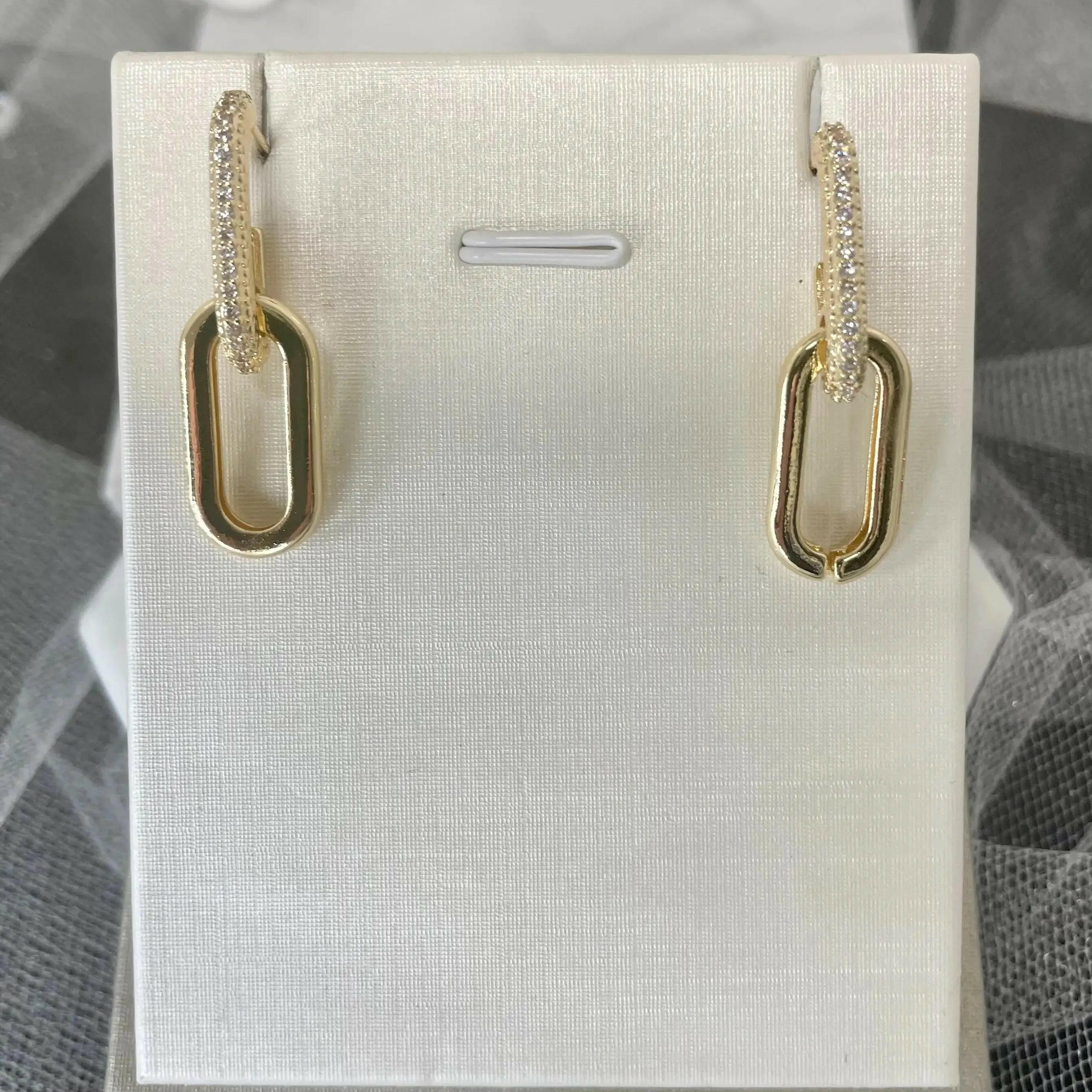 Timeless Elegance: Discover the Allure of Brenda Gold Oval Earrings.