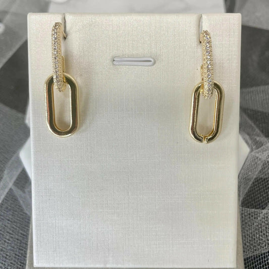 Timeless Elegance: Discover the Allure of Brenda Gold Oval Earrings.