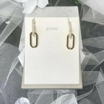Timeless Elegance: Discover the Allure of Brenda Gold Oval Earrings.